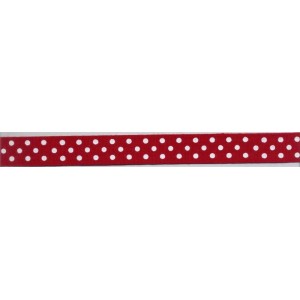Red Ribbon with White Dots